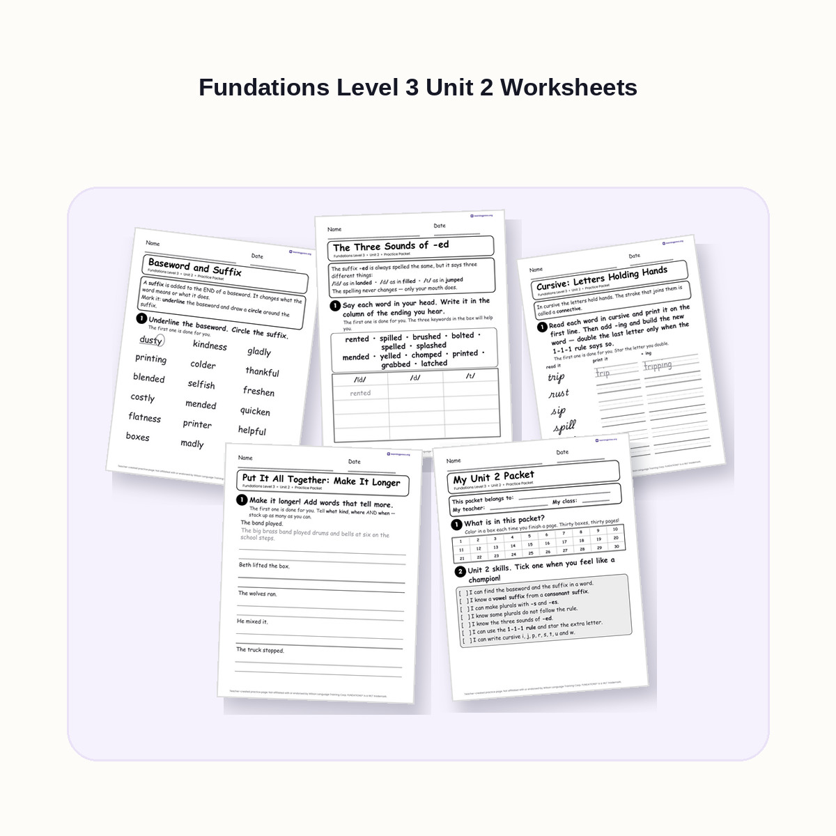 Bench Press Worksheet.pdf Fundations Level 3 Unit 2 Worksheets · The Learning Press