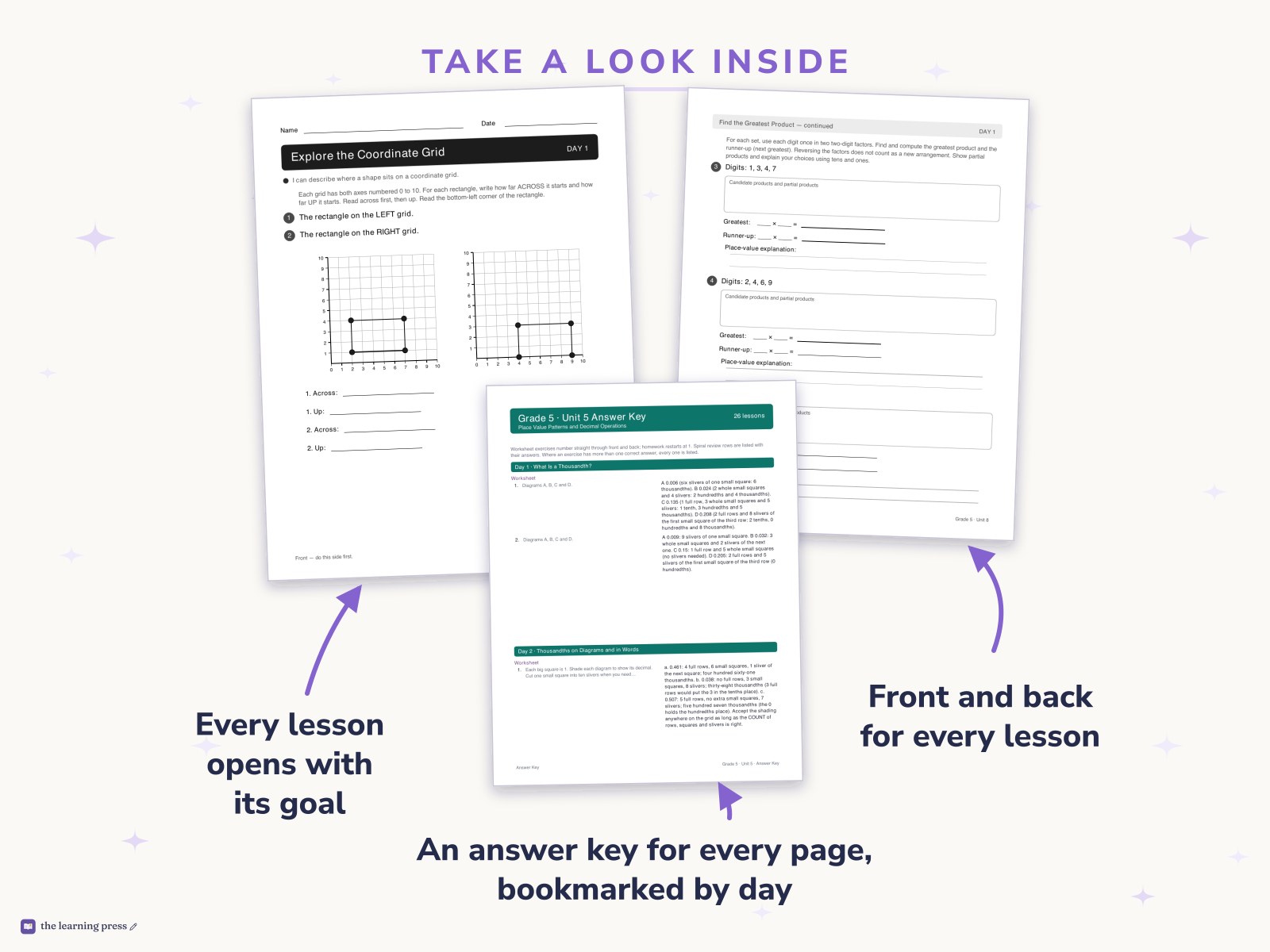 Preview page 2 of Illustrative Math (IM®) Aligned 5th Grade Full-Year Worksheets: All 8 Units