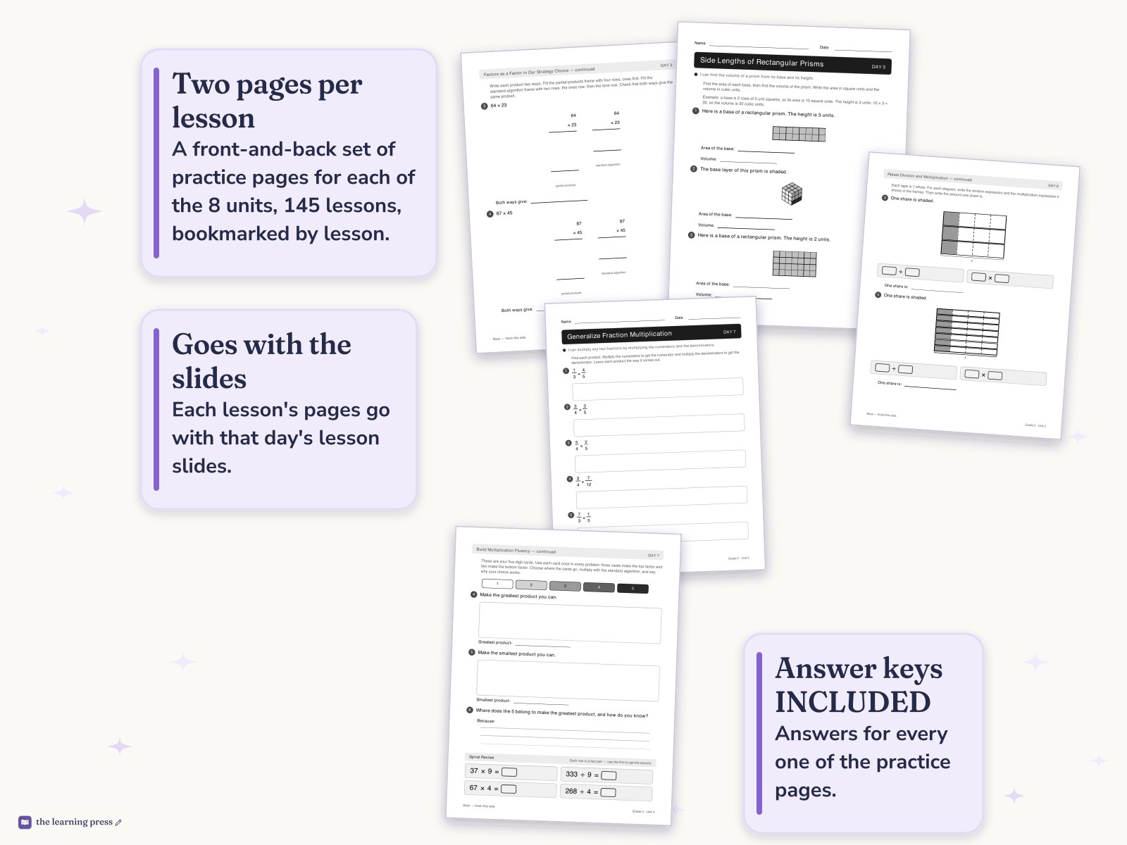 Preview page 4 of Illustrative Math (IM®) Aligned 5th Grade Full-Year Worksheets: All 8 Units