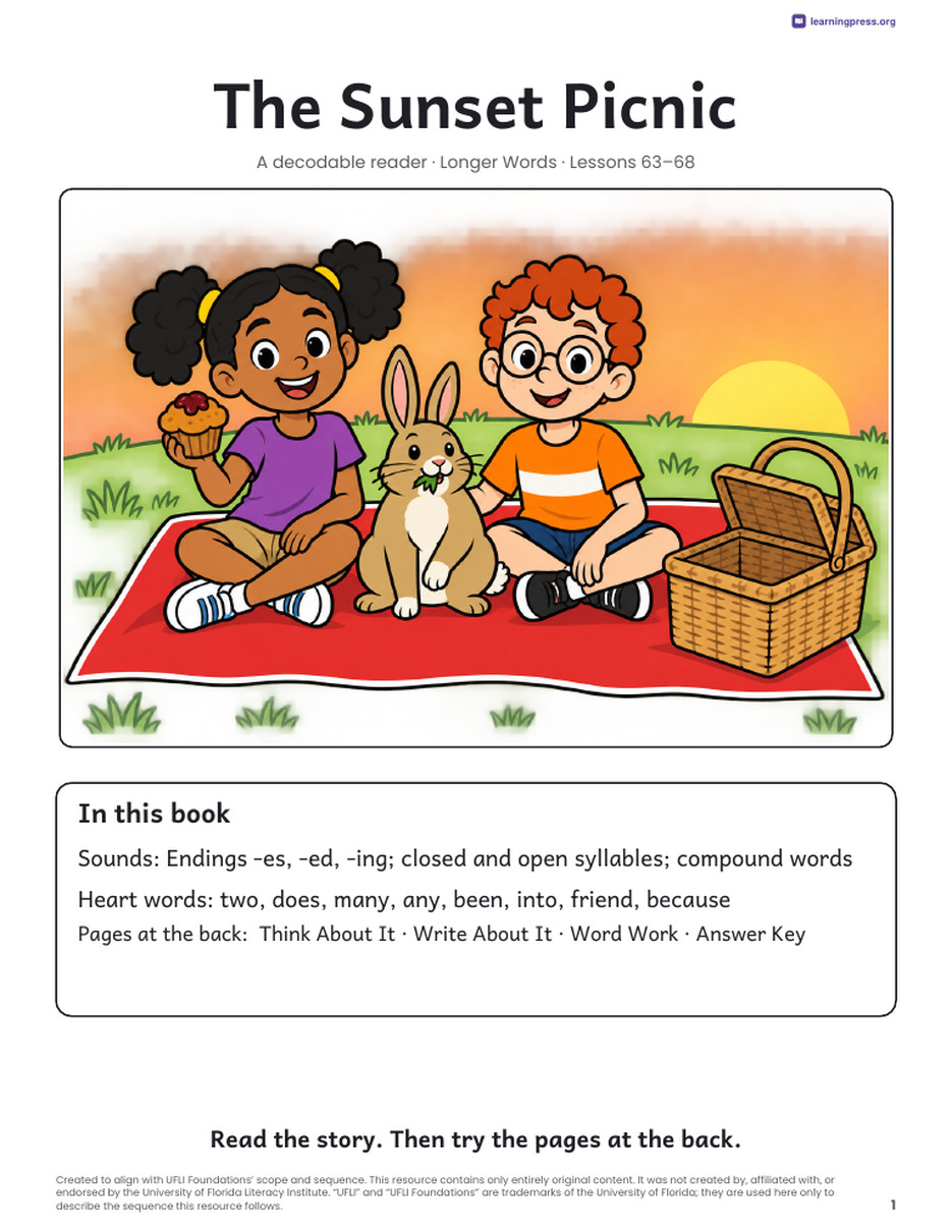 Preview page 2 of UFLI Aligned Decodable Reader · Lessons 63 – 68