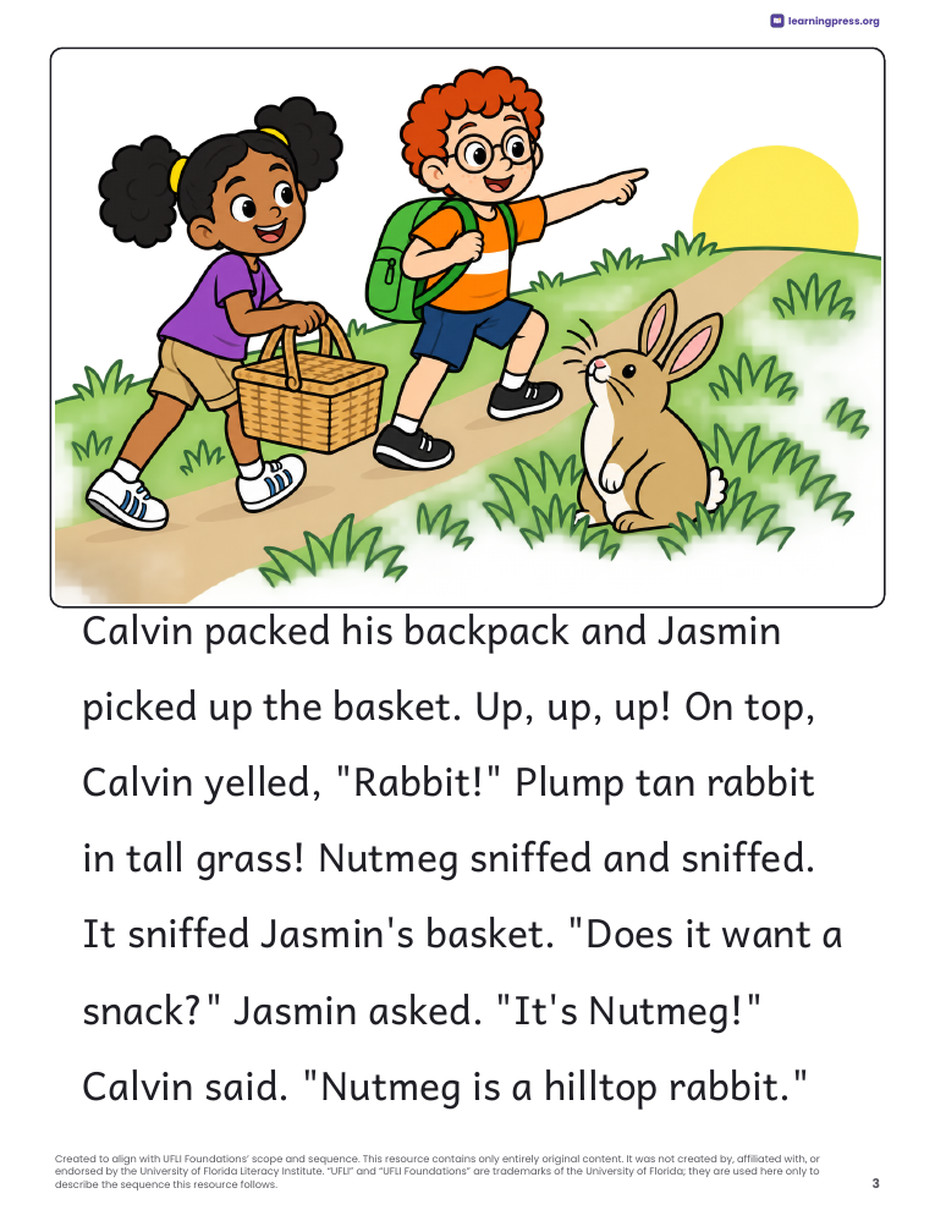 Preview page 4 of UFLI Aligned Decodable Reader · Lessons 63 – 68