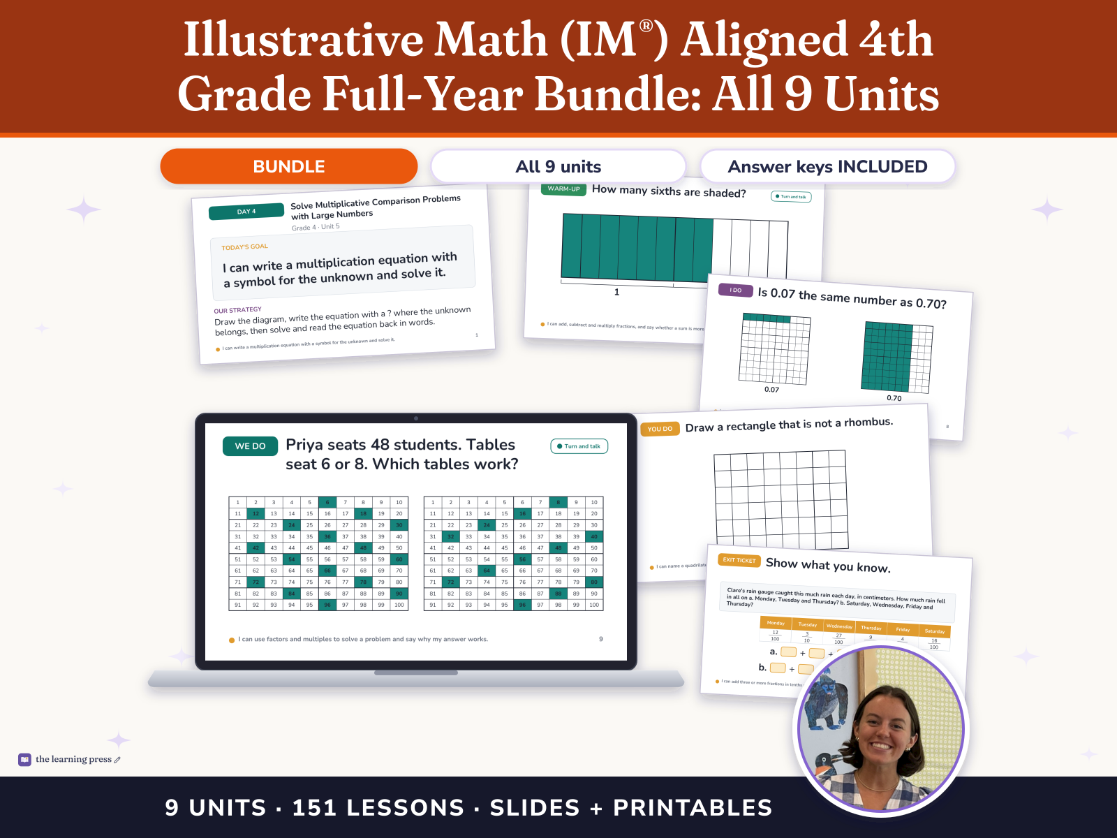 Preview page 1 of Illustrative Math (IM®) Aligned 4th Grade Full-Year Bundle: All 9 Units