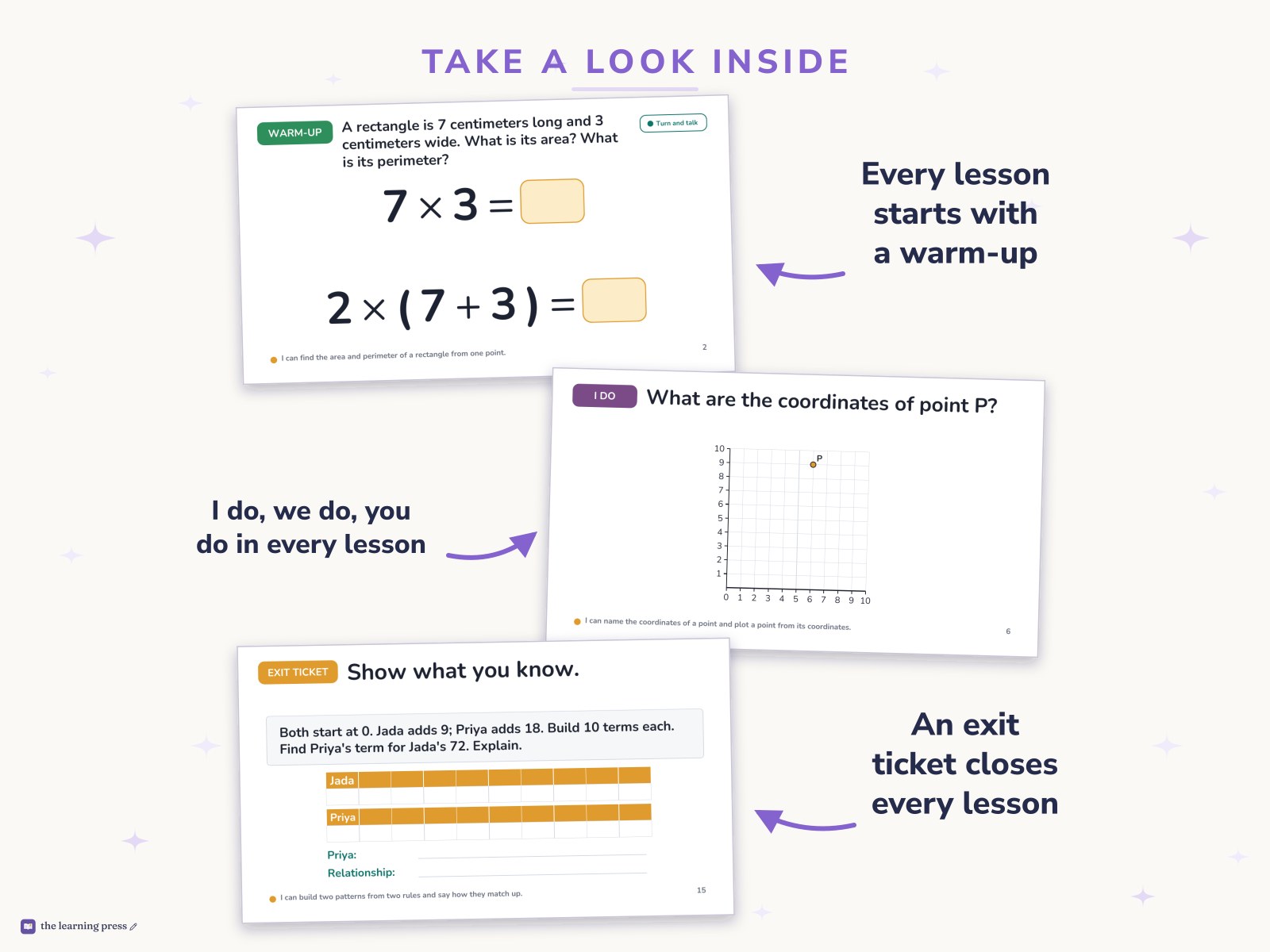 Preview page 2 of Illustrative Math (IM®) Aligned 5th Grade Unit 7 Slides: Shapes on the Coordinate Grid