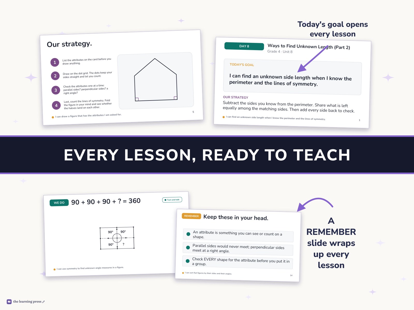 Preview page 3 of Illustrative Math (IM®) Aligned 4th Grade Unit 8 Bundle: Properties of Two-dimensional Shapes