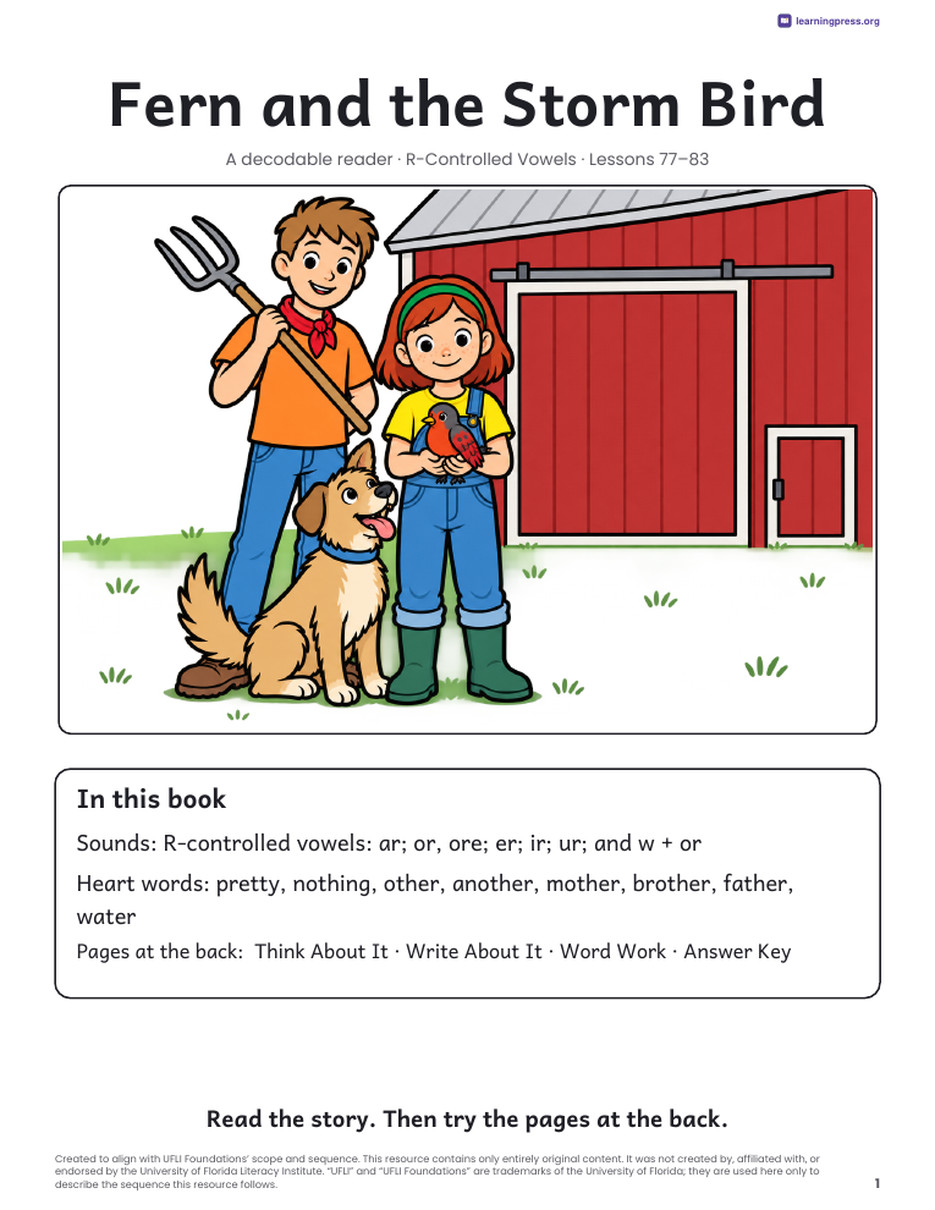 Preview page 2 of UFLI Aligned Decodable Reader · Lessons 77 – 83