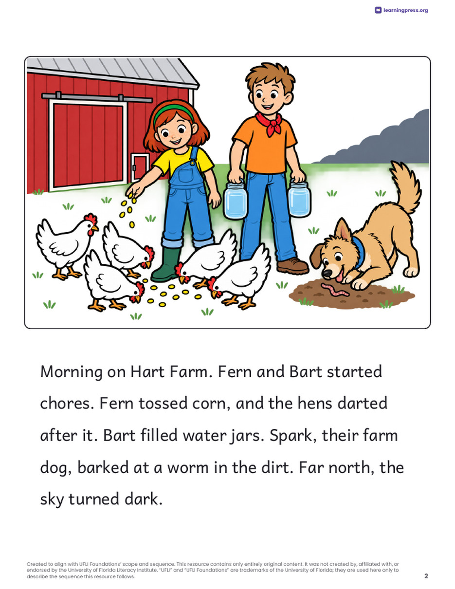 Preview page 3 of UFLI Aligned Decodable Reader · Lessons 77 – 83