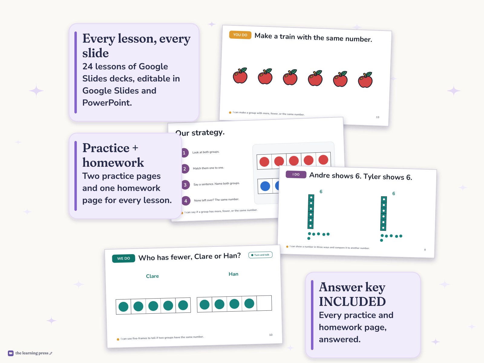 Preview page 4 of Illustrative Math (IM®) Aligned Kindergarten Unit 2 Bundle: Numbers 1–10