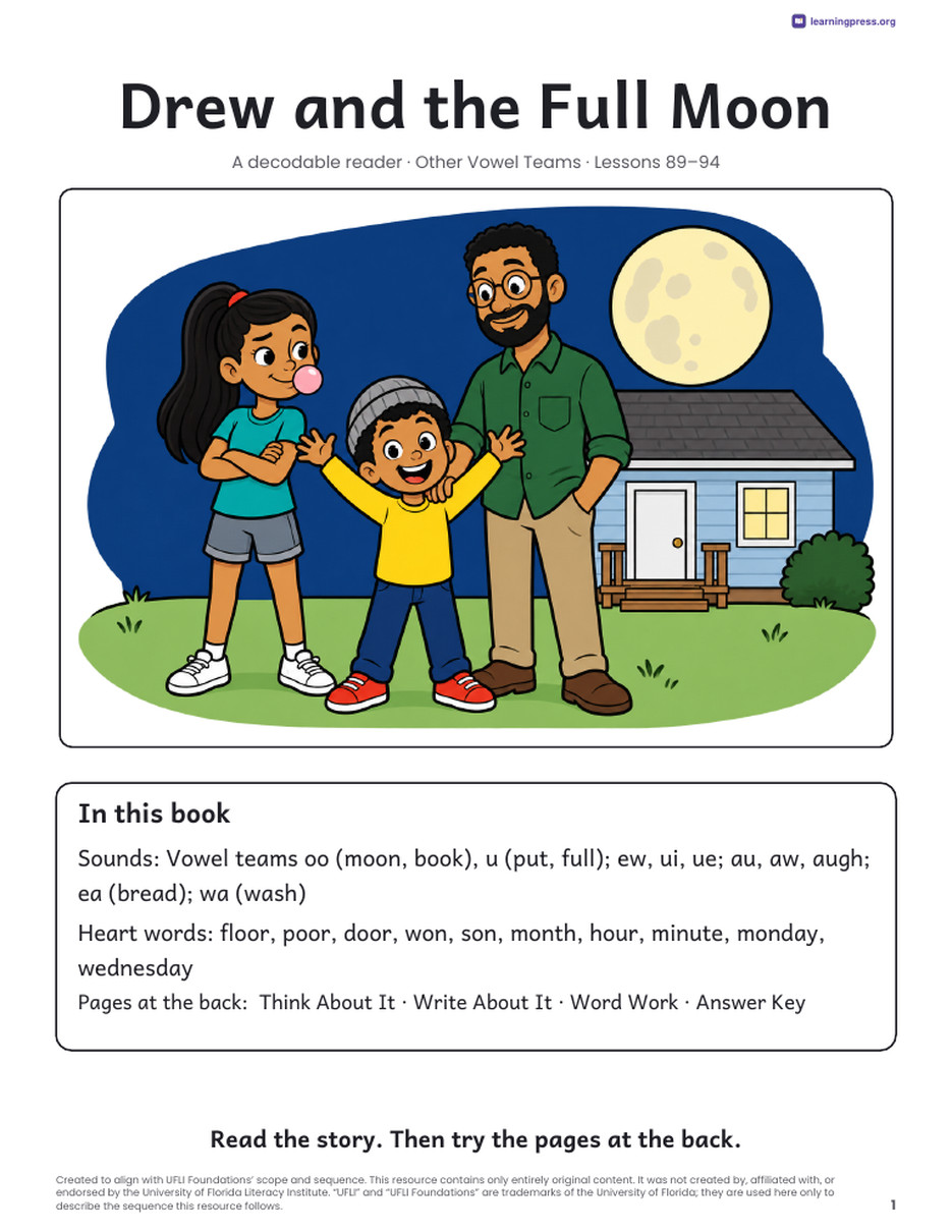 Preview page 2 of UFLI Aligned Decodable Reader · Lessons 89 – 94