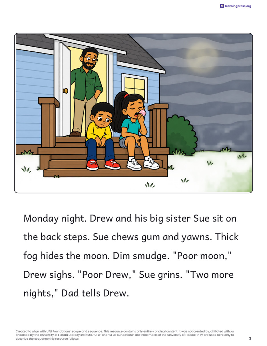 Preview page 4 of UFLI Aligned Decodable Reader · Lessons 89 – 94