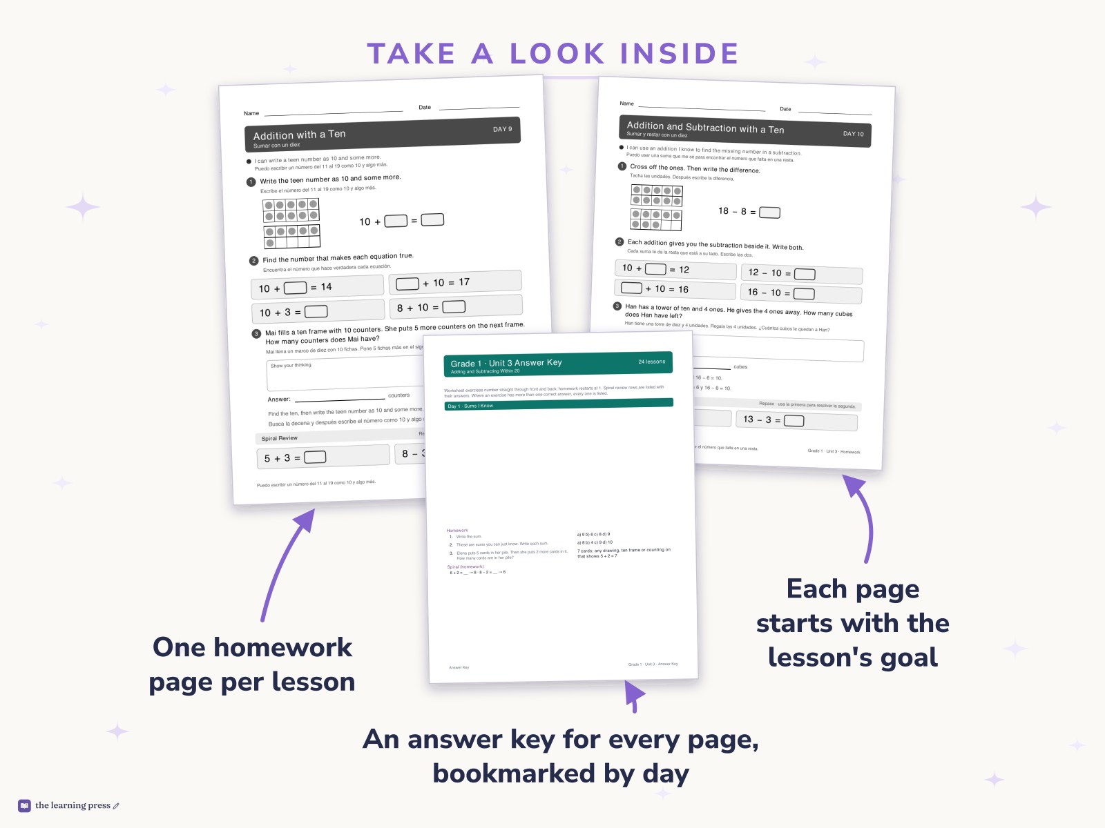 Preview page 2 of Illustrative Math (IM®) Aligned 1st Grade Unit 3 Homework: Adding and Subtracting Within 20