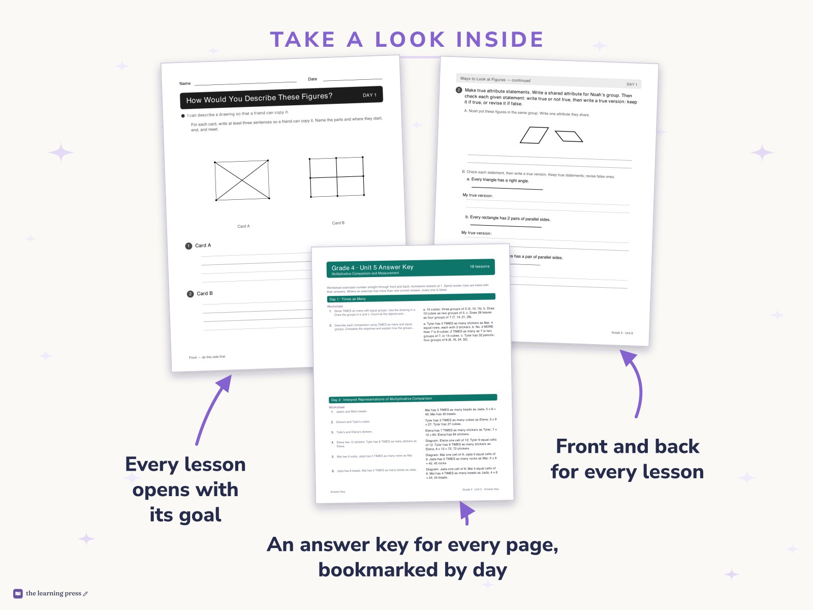 Preview page 2 of Illustrative Math (IM®) Aligned 4th Grade Full-Year Worksheets: All 9 Units