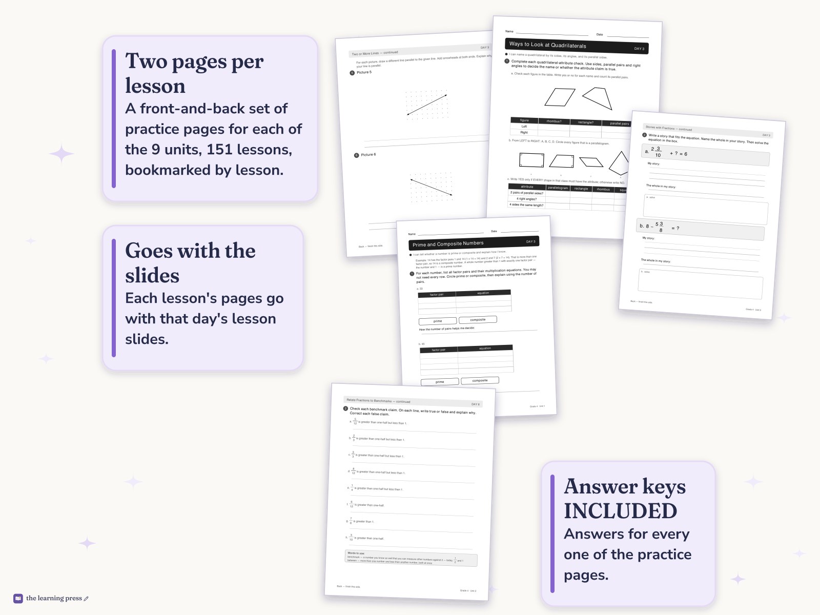 Preview page 4 of Illustrative Math (IM®) Aligned 4th Grade Full-Year Worksheets: All 9 Units