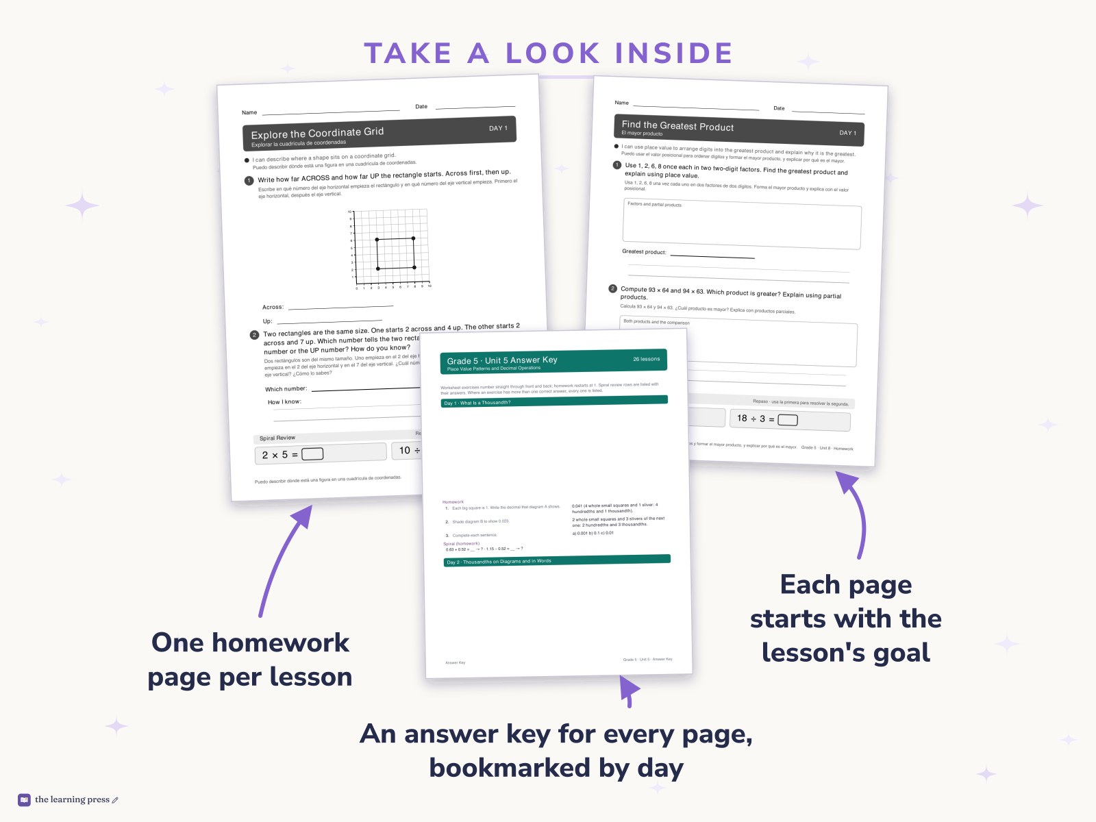 Preview page 2 of Illustrative Math (IM®) Aligned 5th Grade Full-Year Homework: All 8 Units
