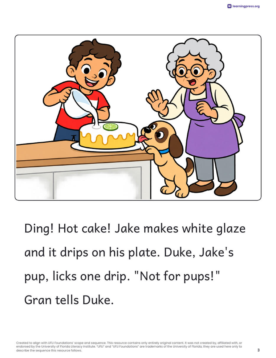 Preview page 4 of UFLI Aligned Decodable Reader · Lessons 54 – 62