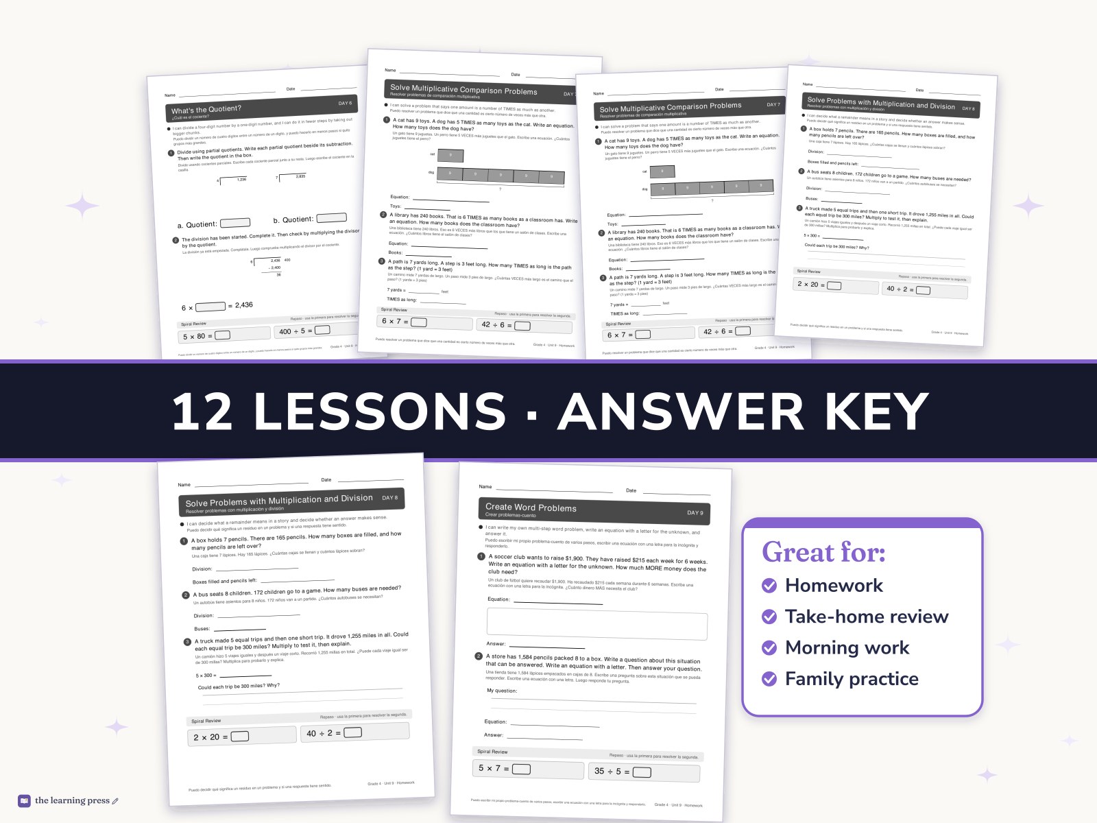 Preview page 3 of Illustrative Math (IM®) Aligned 4th Grade Unit 9 Homework: Putting It All Together
