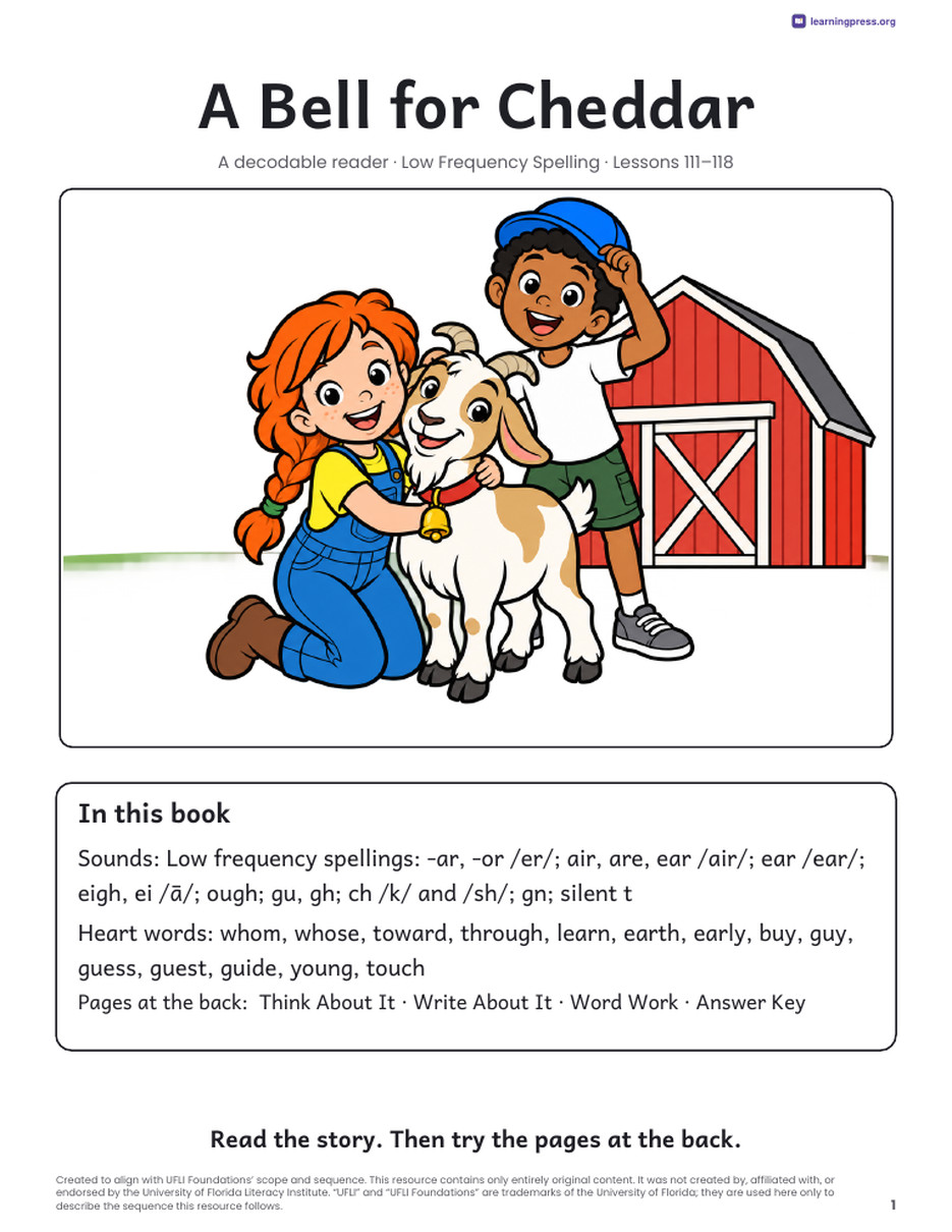Preview page 2 of UFLI Aligned Decodable Reader · Lessons 111 – 118