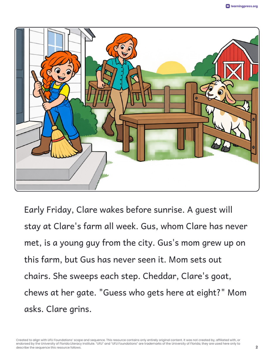 Preview page 3 of UFLI Aligned Decodable Reader · Lessons 111 – 118
