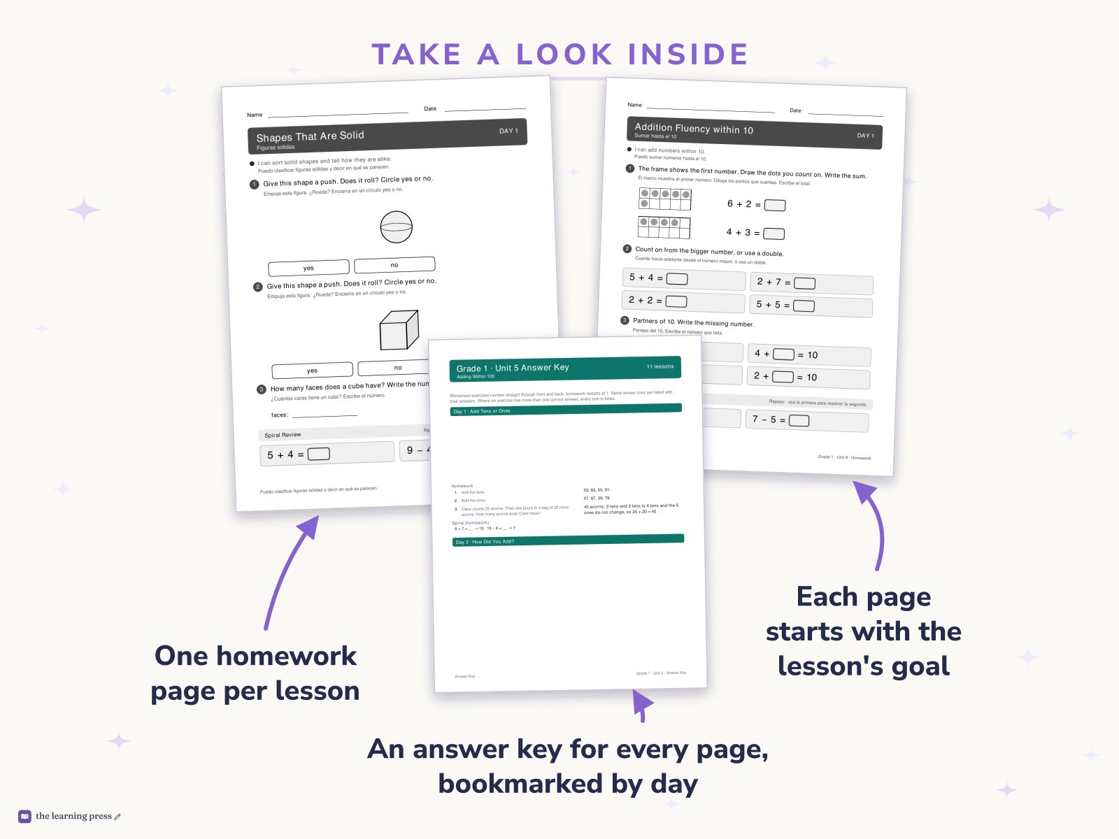 Preview page 2 of Illustrative Math (IM®) Aligned 1st Grade Full-Year Homework: All 8 Units