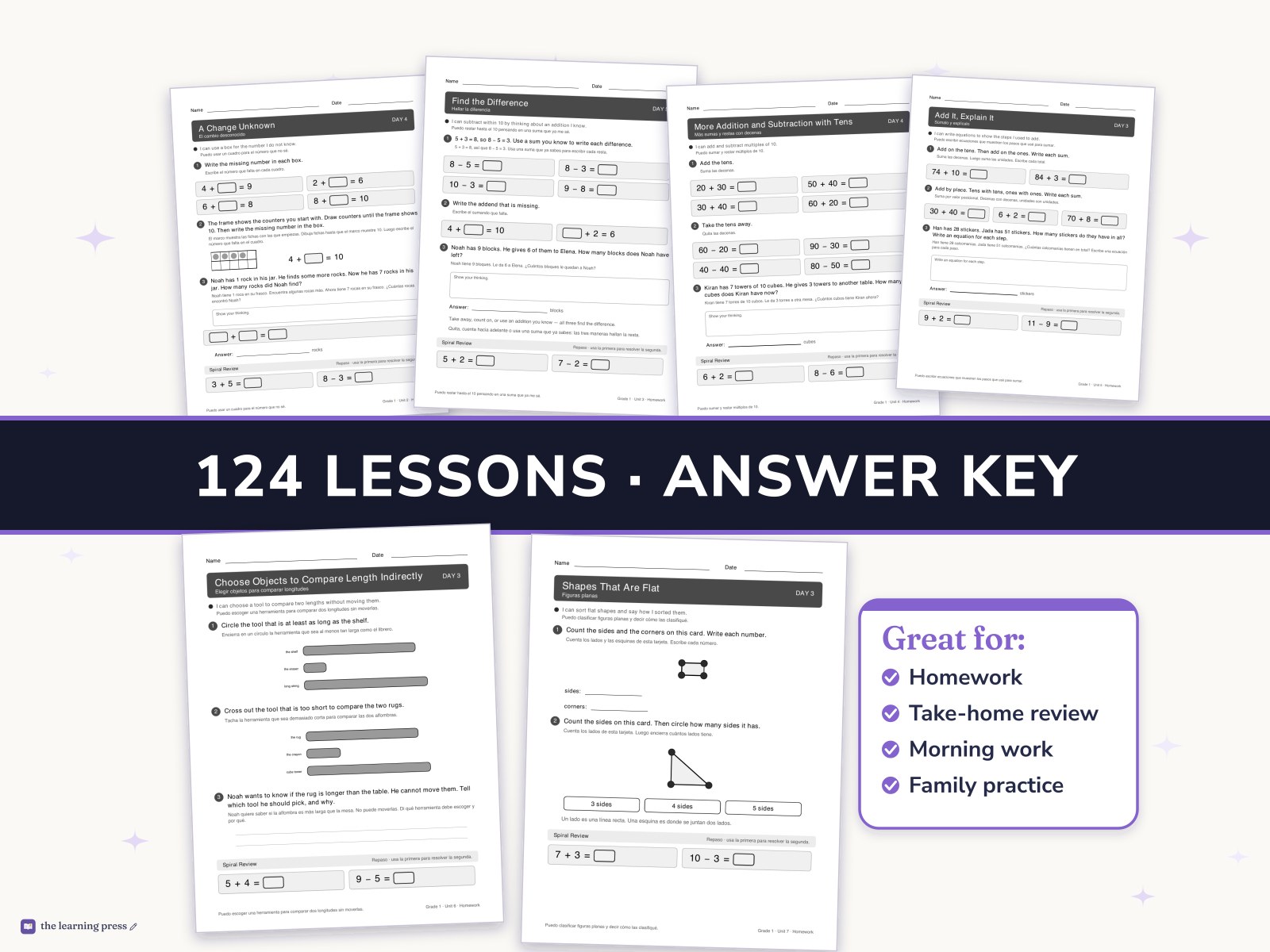 Preview page 3 of Illustrative Math (IM®) Aligned 1st Grade Full-Year Homework: All 8 Units