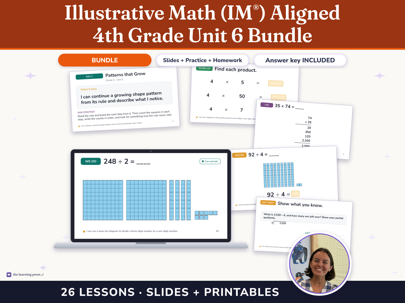 Preview page 1 of Illustrative Math (IM®) Aligned 4th Grade Unit 6 Bundle: Multiplying and Dividing Multi-digit Numbers