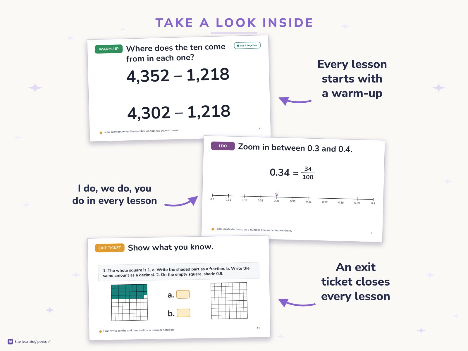 Preview page 2 of Illustrative Math (IM®) Aligned 4th Grade Unit 4 Bundle: From Hundredths to Hundred-thousands