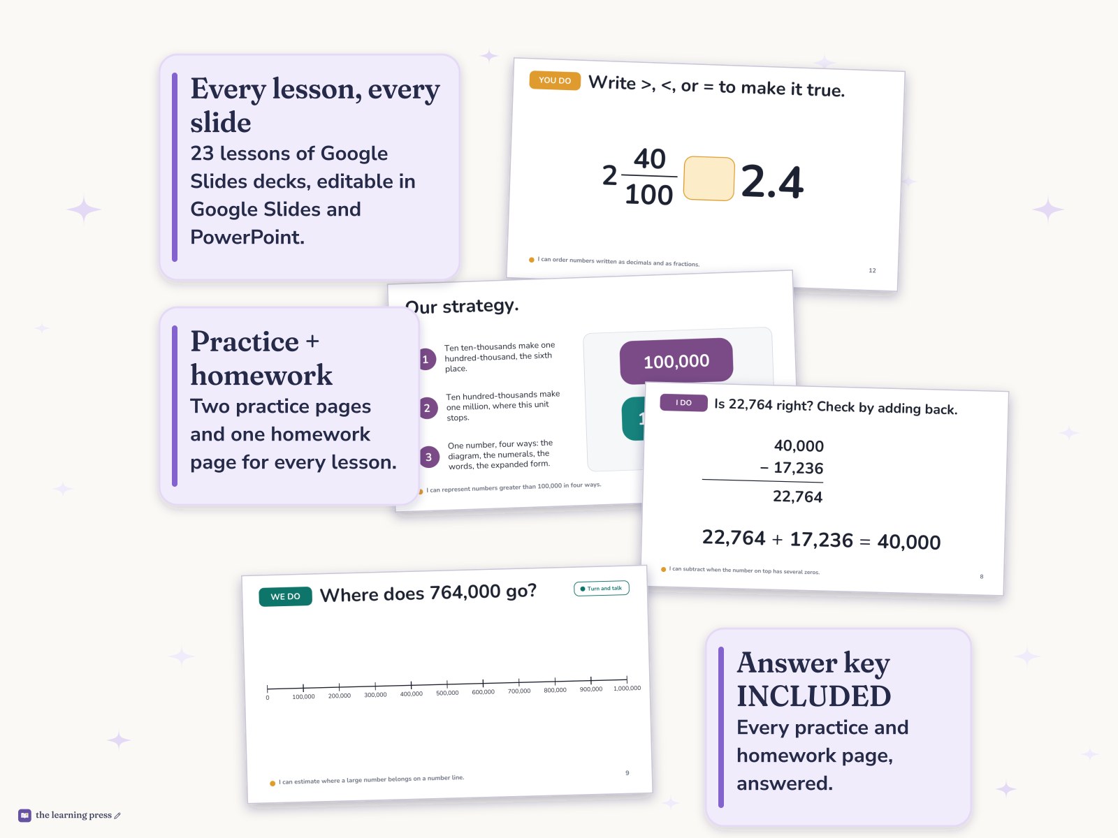 Preview page 4 of Illustrative Math (IM®) Aligned 4th Grade Unit 4 Bundle: From Hundredths to Hundred-thousands
