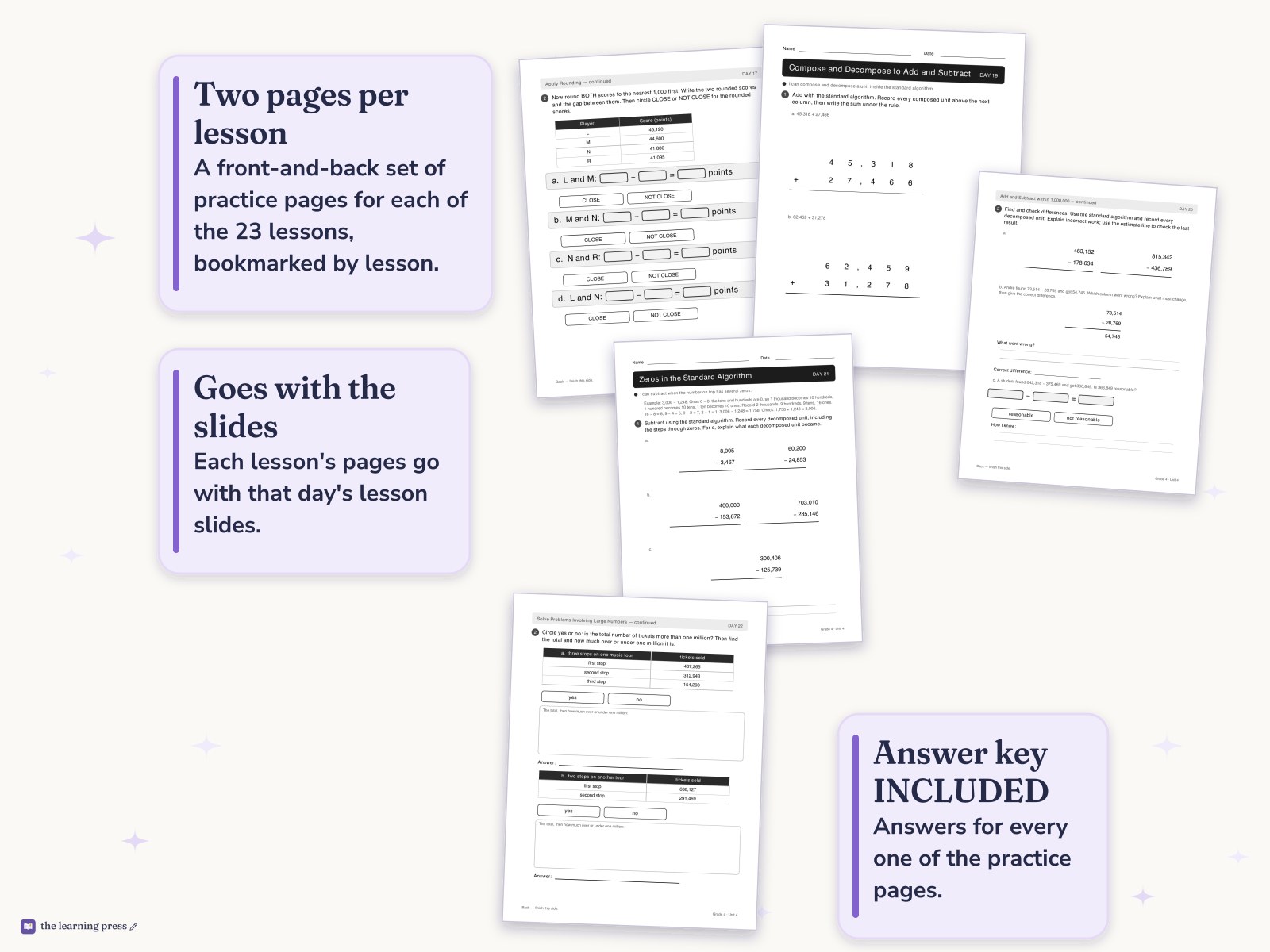 Preview page 4 of Illustrative Math (IM®) Aligned 4th Grade Unit 4 Worksheets: From Hundredths to Hundred-thousands