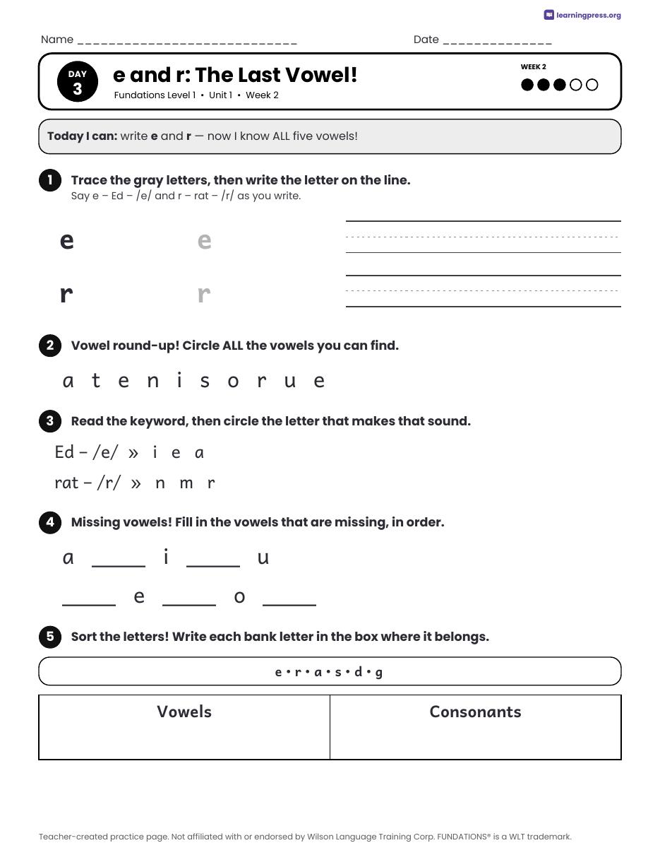 Preview page 1 of Fundations Level 1 — Complete Level Bundle (Units 1–14)
