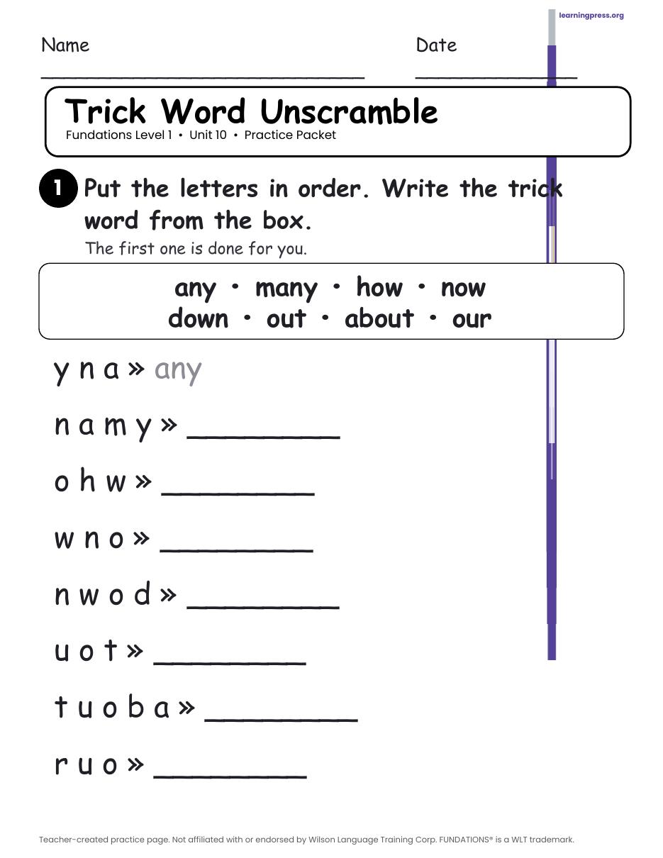 Preview page 3 of Fundations Level 1 — Complete Level Bundle (Units 1–14)