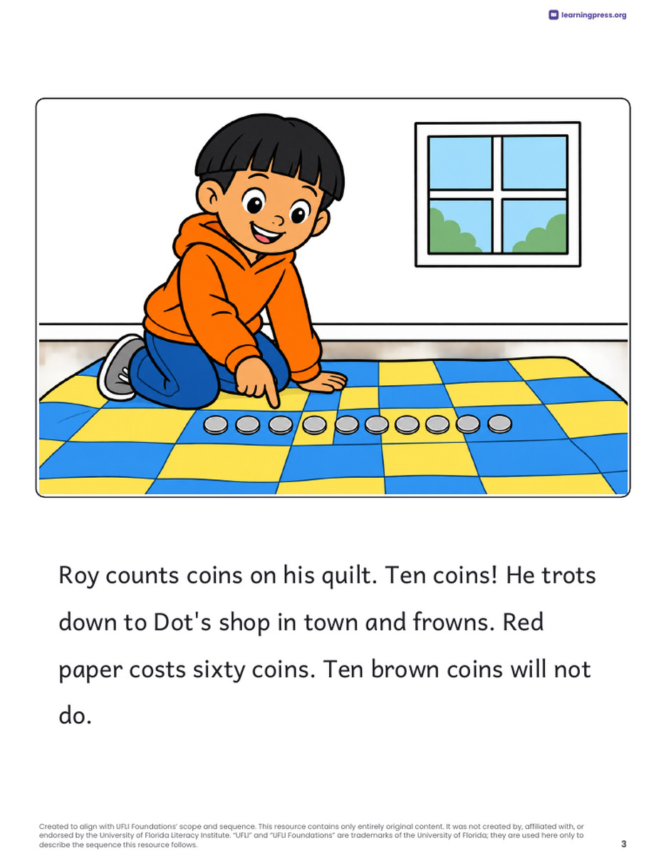 Preview page 4 of UFLI Aligned Decodable Reader · Lessons 95 – 98