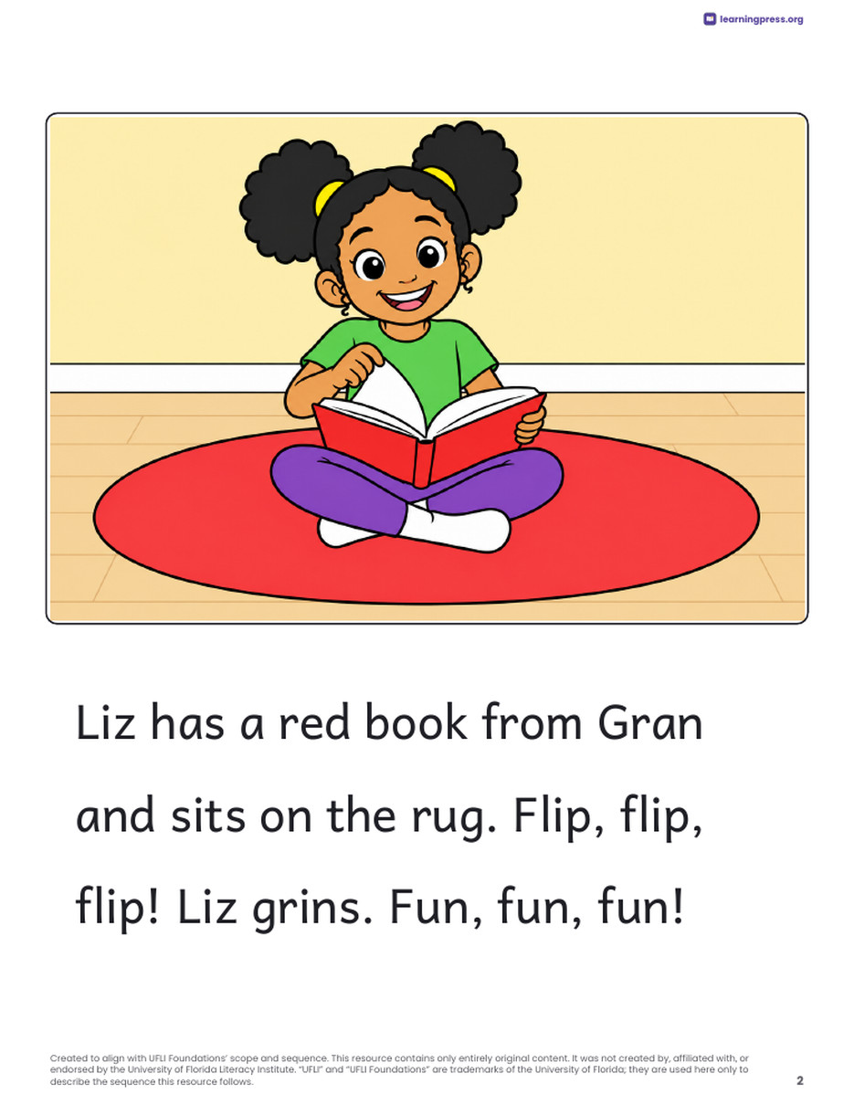 Preview page 3 of UFLI Aligned Decodable Reader · Lessons 25 – 34