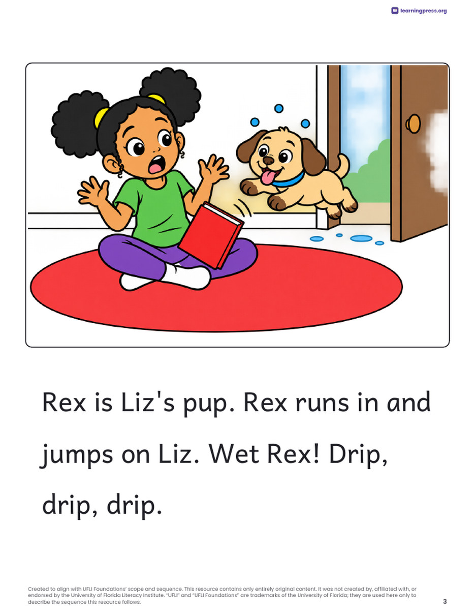 Preview page 4 of UFLI Aligned Decodable Reader · Lessons 25 – 34