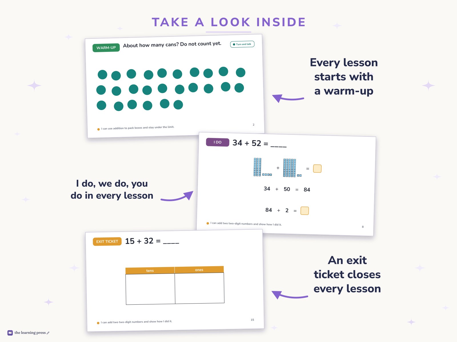 Preview page 2 of Illustrative Math (IM®) Aligned 1st Grade Unit 5 Slides: Adding Within 100
