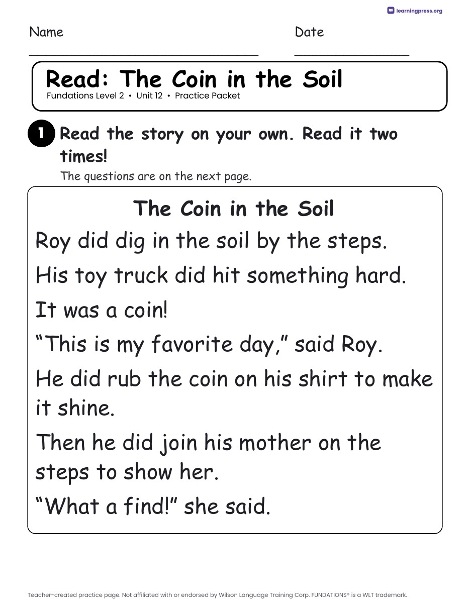 Preview page 3 of Fundations Level 2 — Full-Year Worksheets Bundle (All Units 1–17)