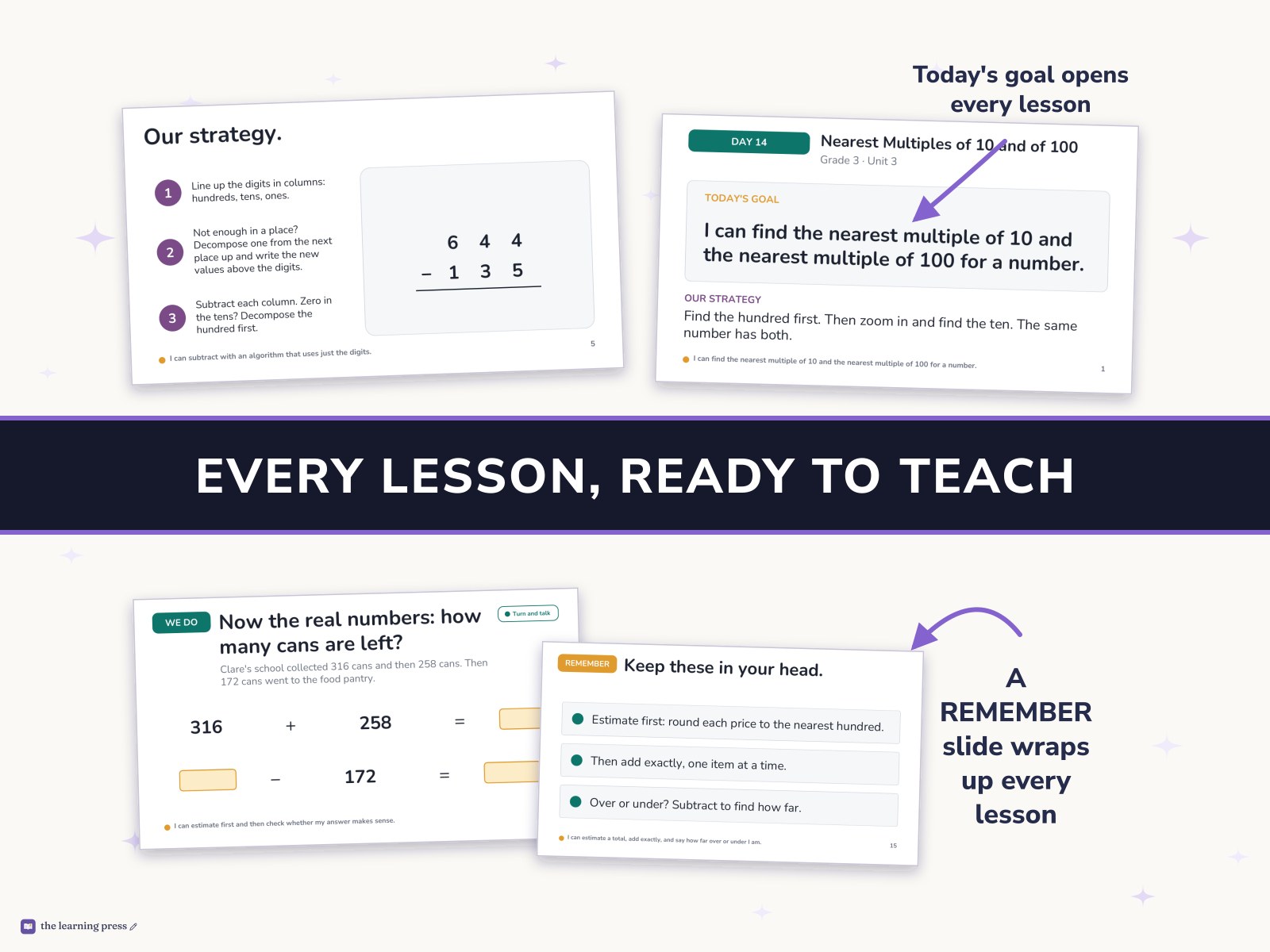Preview page 3 of Illustrative Math (IM®) Aligned 3rd Grade Unit 3 Slides: Wrapping Up Addition and Subtraction within 1,000