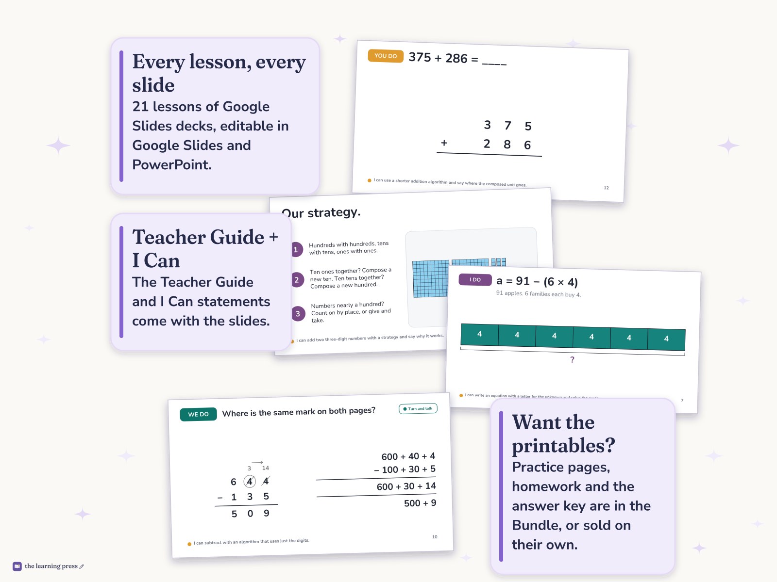 Preview page 4 of Illustrative Math (IM®) Aligned 3rd Grade Unit 3 Slides: Wrapping Up Addition and Subtraction within 1,000