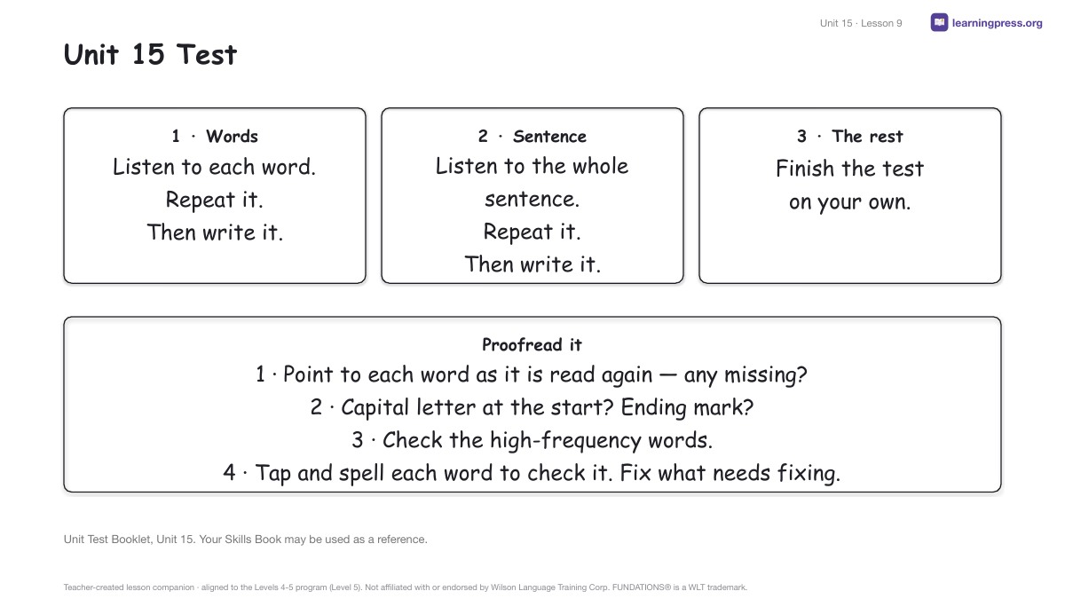 Preview page 4 of Fundations Level 5 Unit 15 Lesson Slides