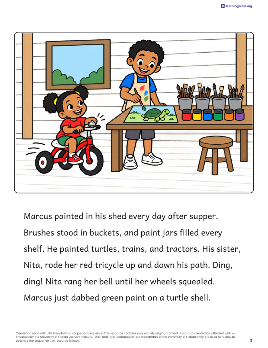 Preview page 3 of UFLI Aligned Decodable Reader · Lessons 119 – 128