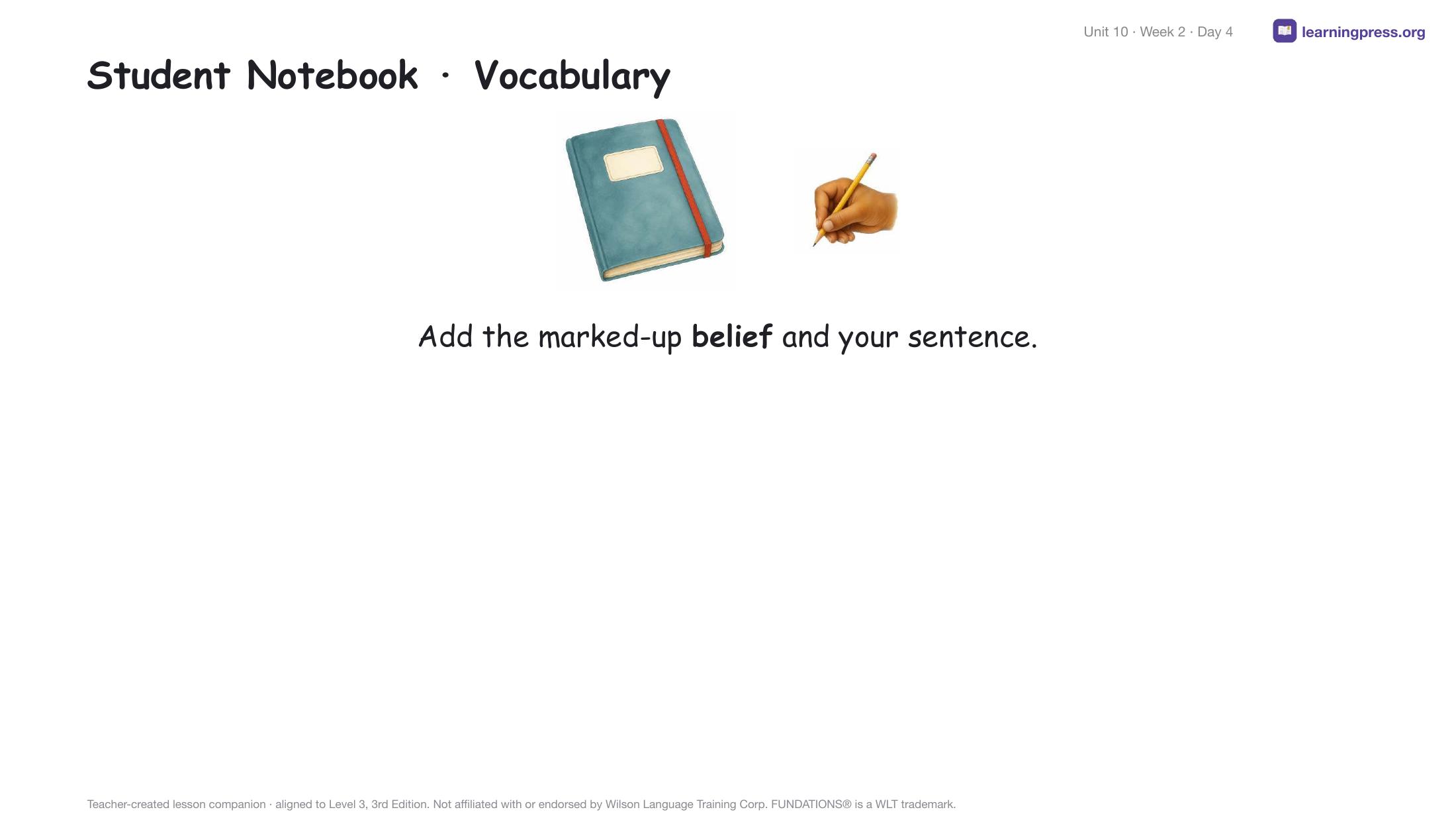 Preview page 4 of Fundations Level 3 — Complete Level Bundle (Orientation, Units 1–14 + Bonus)