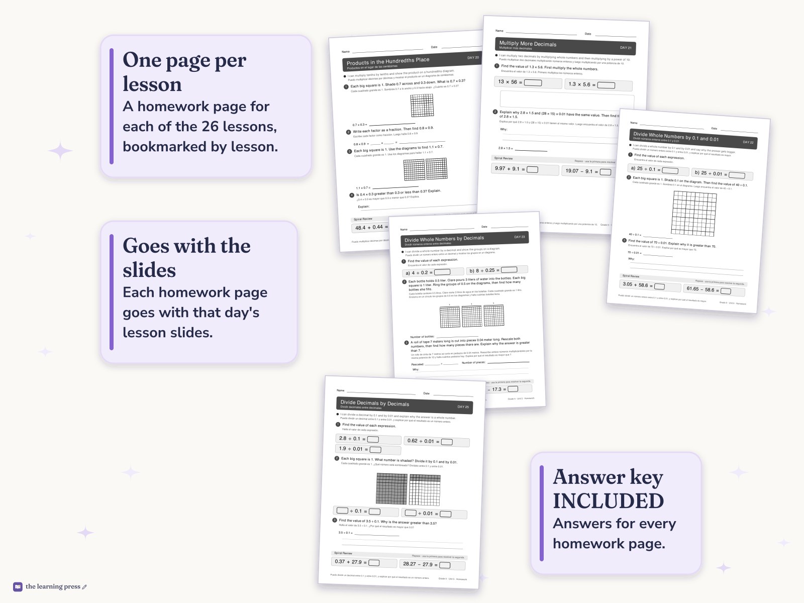 Preview page 4 of Illustrative Math (IM®) Aligned 5th Grade Unit 5 Homework: Place Value Patterns and Decimal Operations