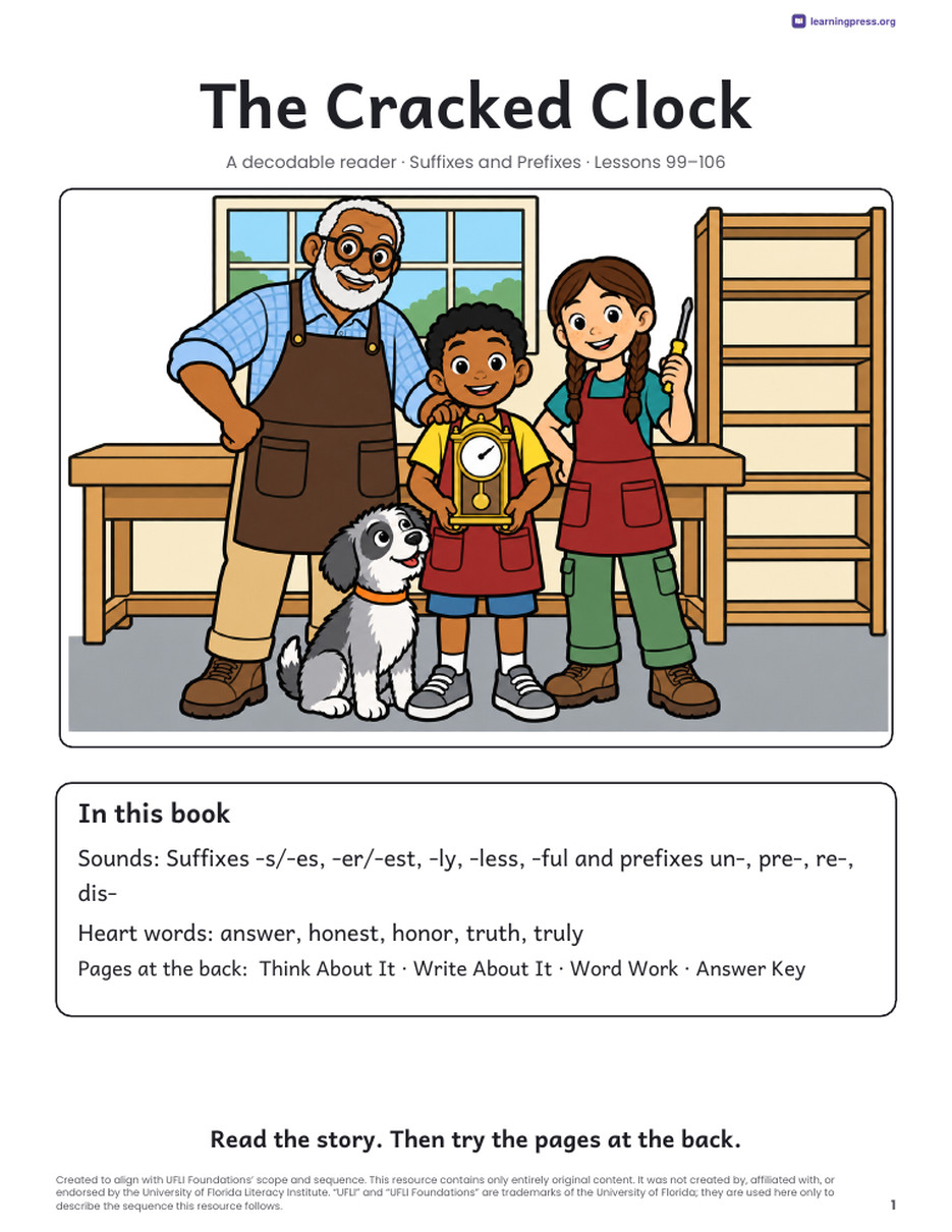 Preview page 2 of UFLI Aligned Decodable Reader · Lessons 99 – 106