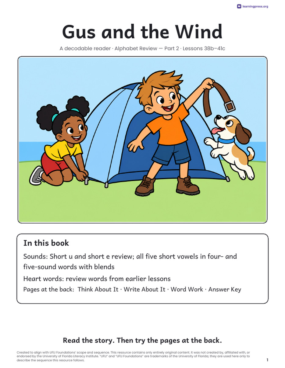 Preview page 2 of UFLI Aligned Decodable Reader · Lessons 38b – 41c