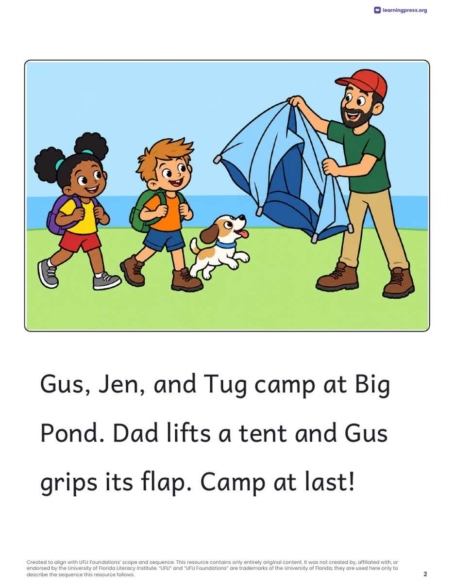 Preview page 3 of UFLI Aligned Decodable Reader · Lessons 38b – 41c