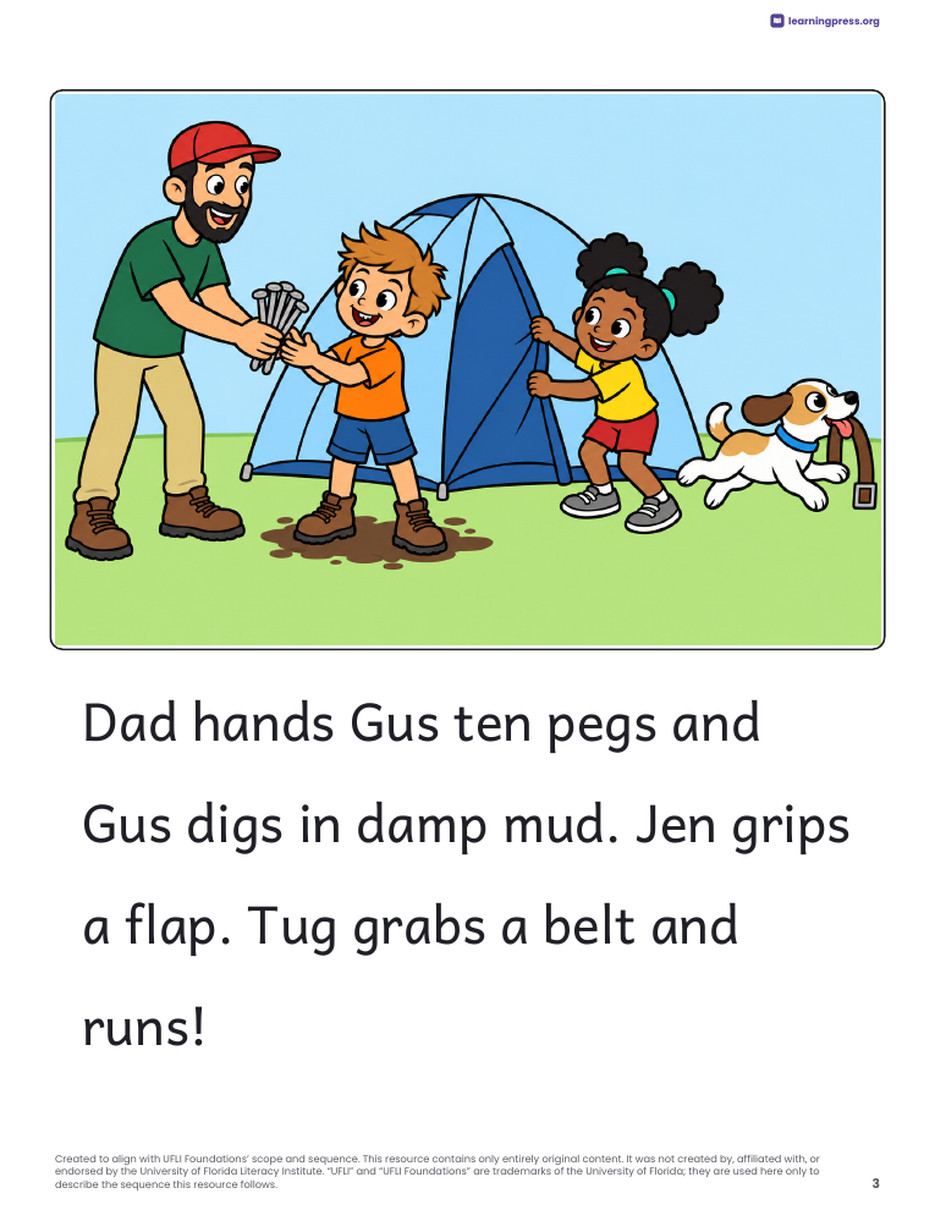 Preview page 4 of UFLI Aligned Decodable Reader · Lessons 38b – 41c