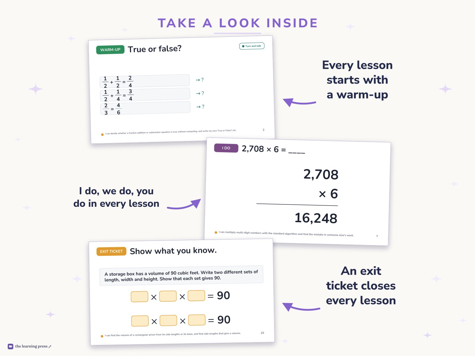 Preview page 2 of Illustrative Math (IM®) Aligned 5th Grade Unit 8 Slides: Putting It All Together