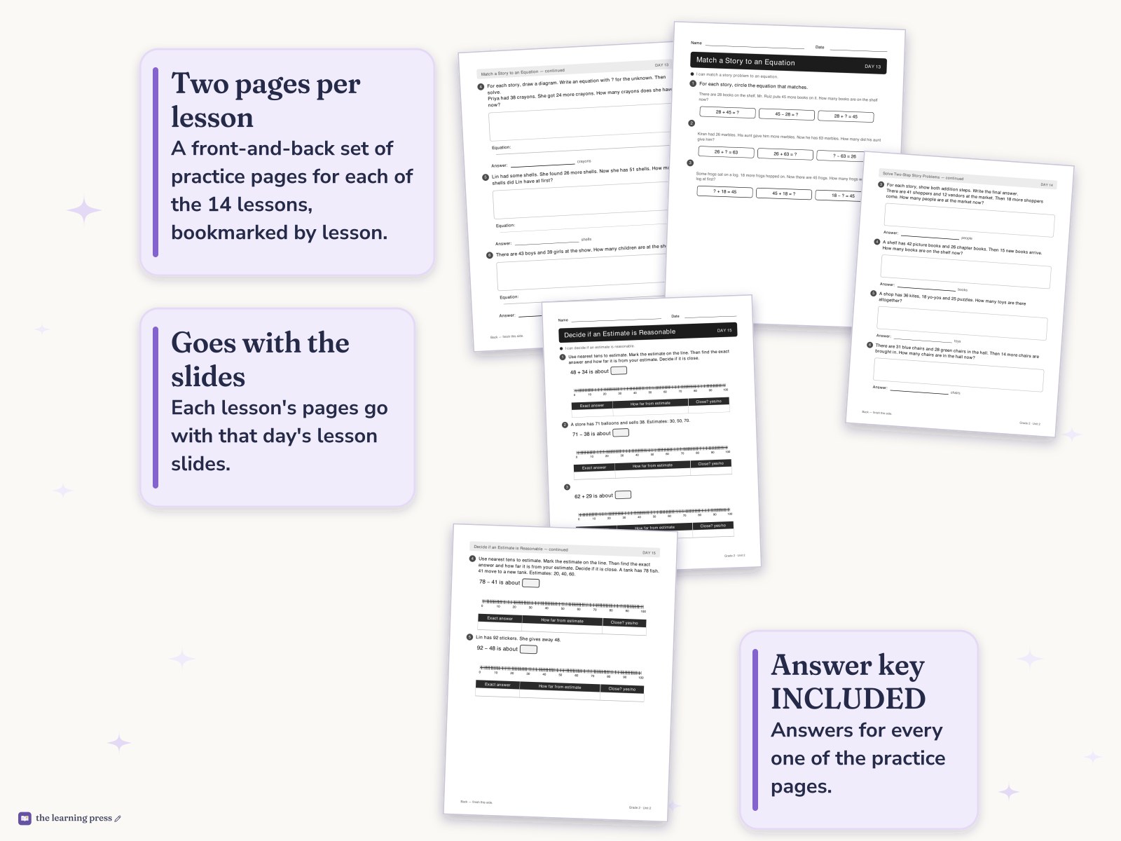 Preview page 4 of Illustrative Math (IM®) Aligned 2nd Grade Unit 2 Worksheets: Adding and Subtracting within 100