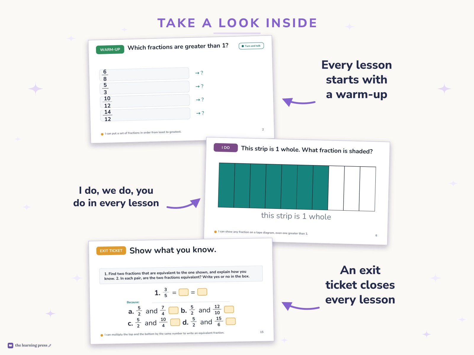 Preview page 2 of Illustrative Math (IM®) Aligned 4th Grade Unit 2 Bundle: Fraction Equivalence and Comparison