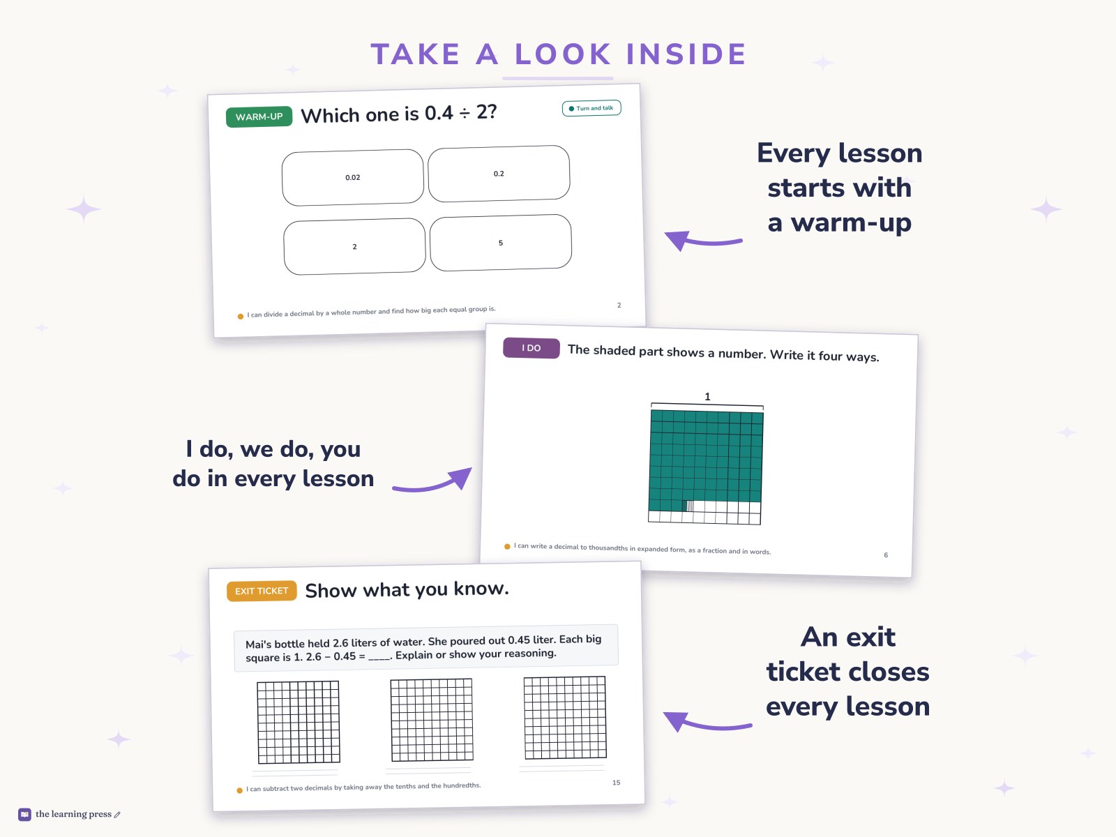 Preview page 2 of Illustrative Math (IM®) Aligned 5th Grade Unit 5 Bundle: Place Value Patterns and Decimal Operations