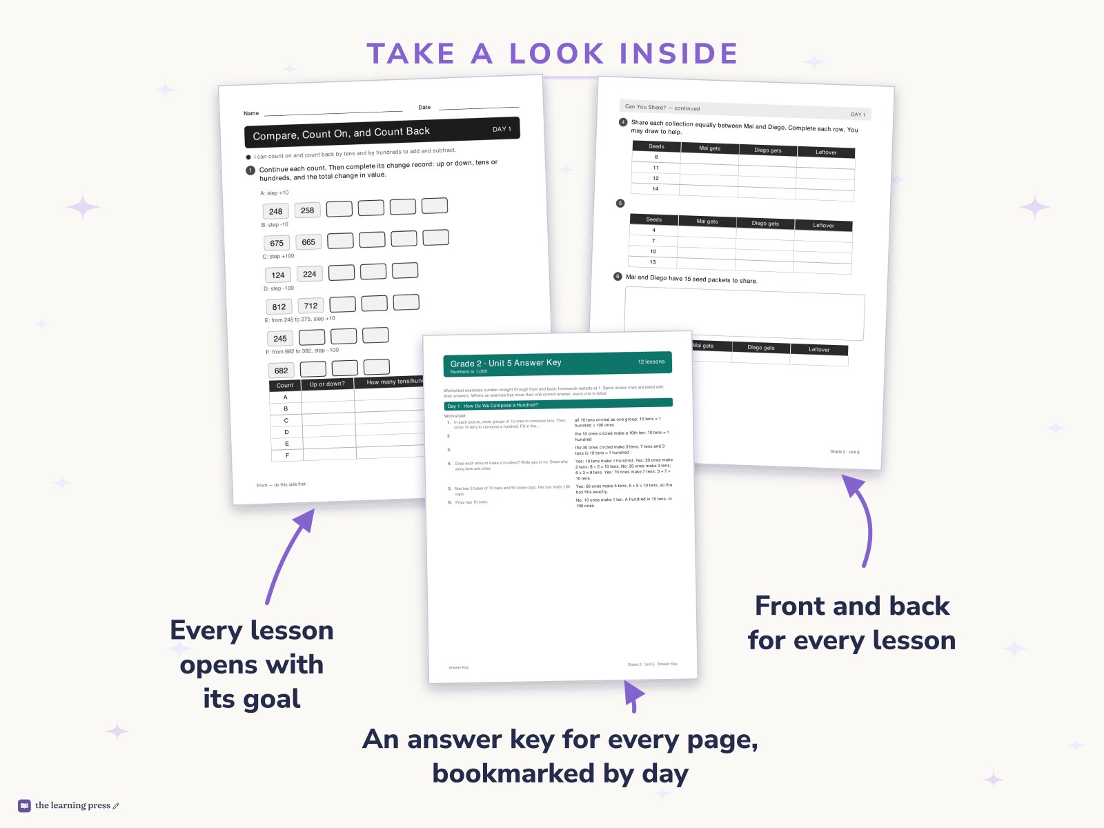 Preview page 2 of Illustrative Math (IM®) Aligned 2nd Grade Full-Year Worksheets: All 9 Units