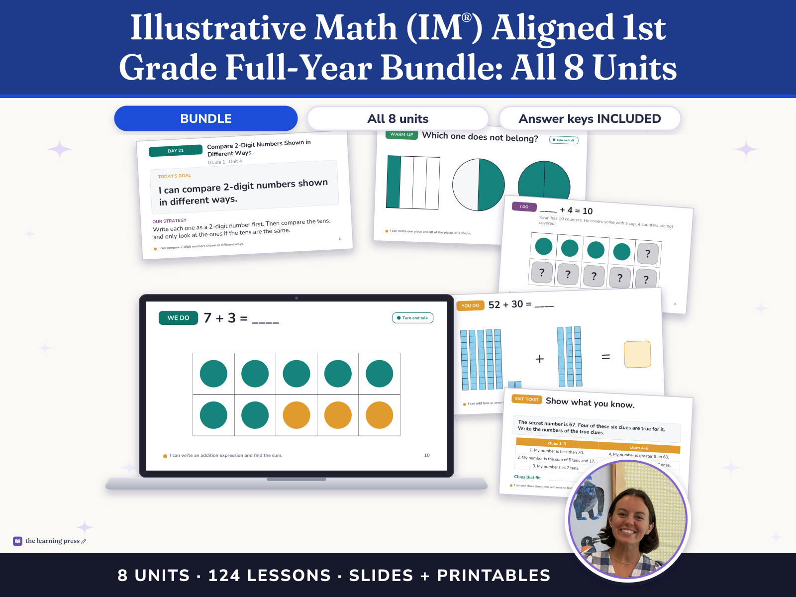 Preview page 1 of Illustrative Math (IM®) Aligned 1st Grade Full-Year Bundle: All 8 Units